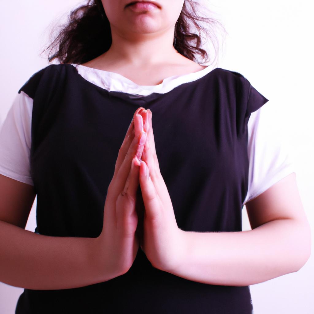 Person practicing mindfulness meditation